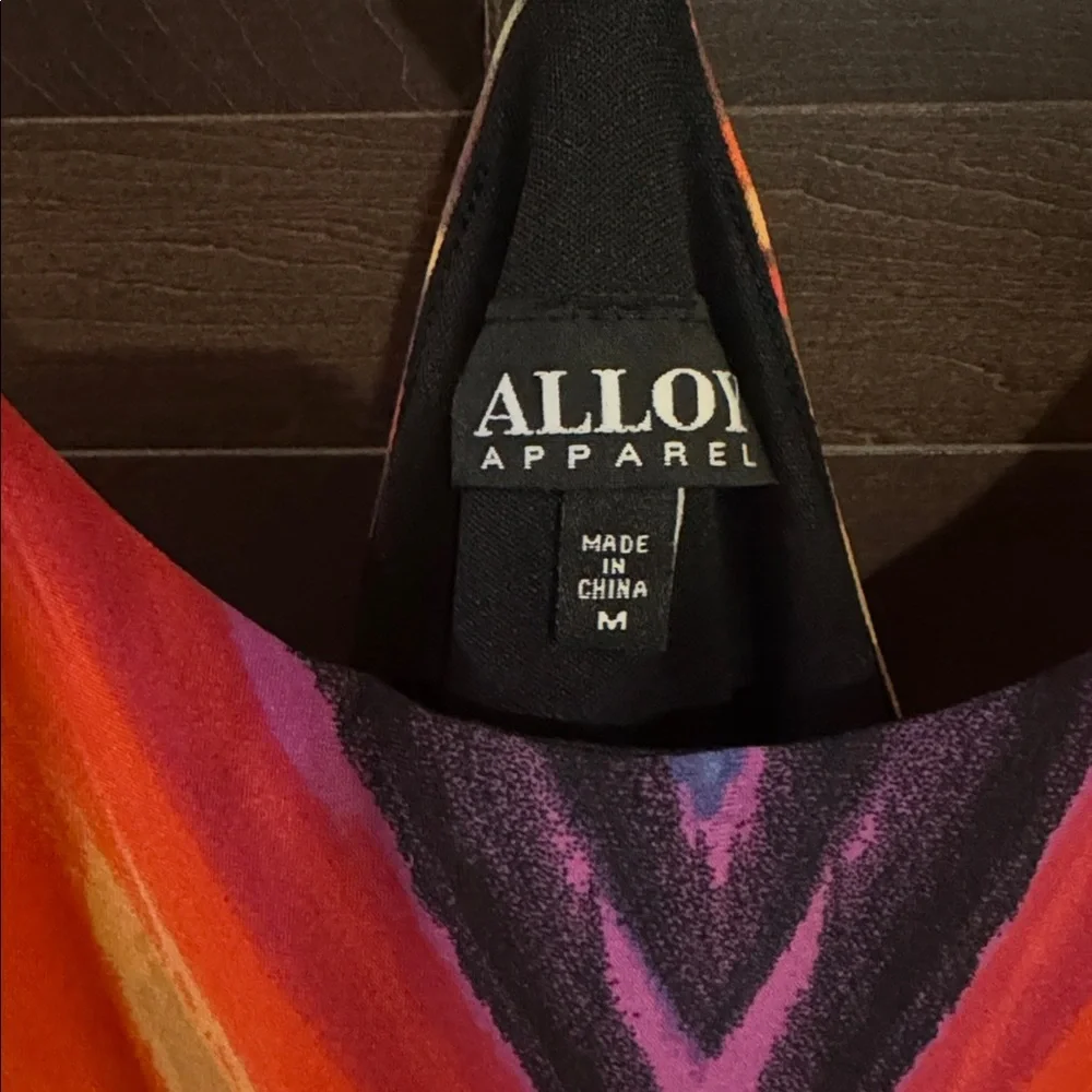 ALLOY Apparel-Vibrant Chevron Maxi Dress - Picture 2 of 10